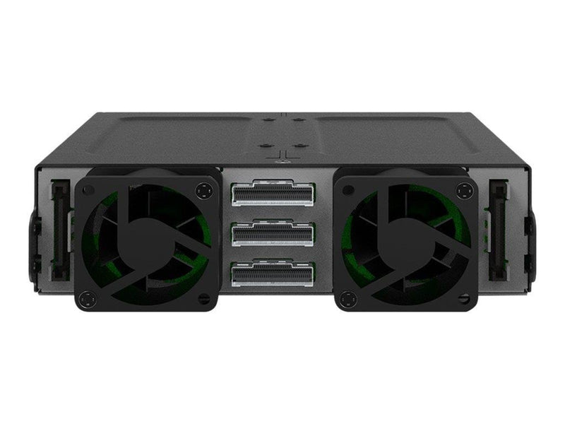 Icy dock ToughArmor MB118VP-B - storage enclosure - 6 x U.2/U.3 NVMe SSD mobile rack for 5.25" bay with SlimSAS SFF-8654 8i - P
