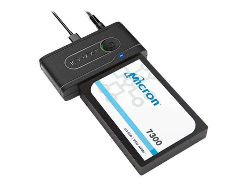 Icy dock EZ-Adapter Ex MB931U-1VB R1 - storage controller - U.2 NVMe - USB 3.2 (Gen 2) USB-C 3.2 (Gen 2) Thunderbolt 4