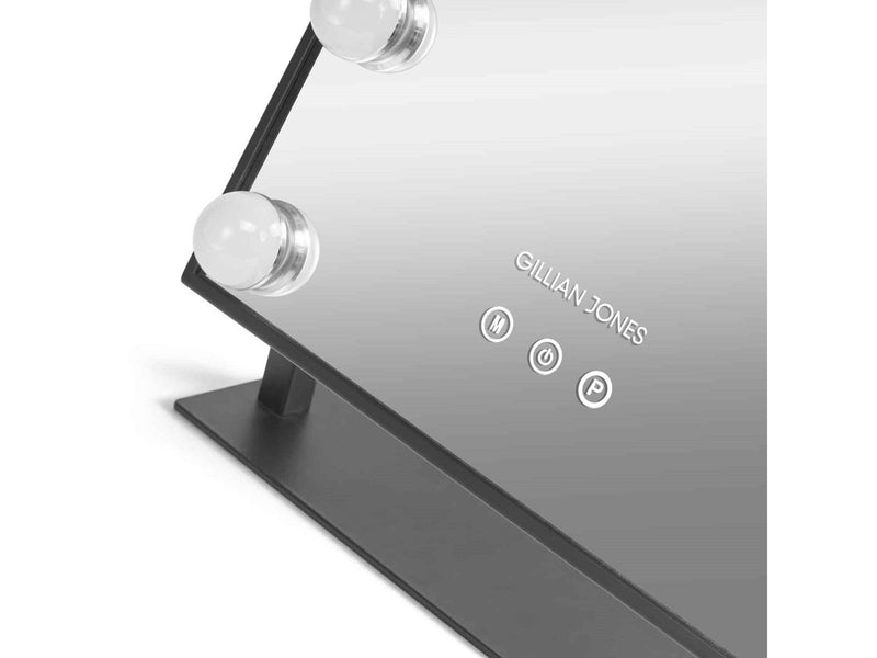 Gillian Jones LED Light Hollywood Mirror Black