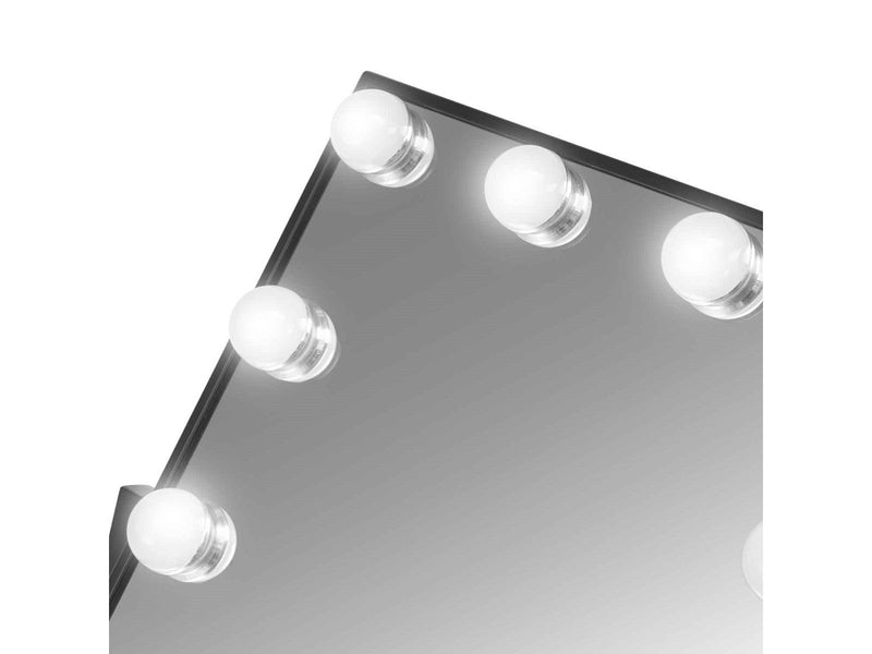 Gillian Jones LED Light Hollywood Mirror Black