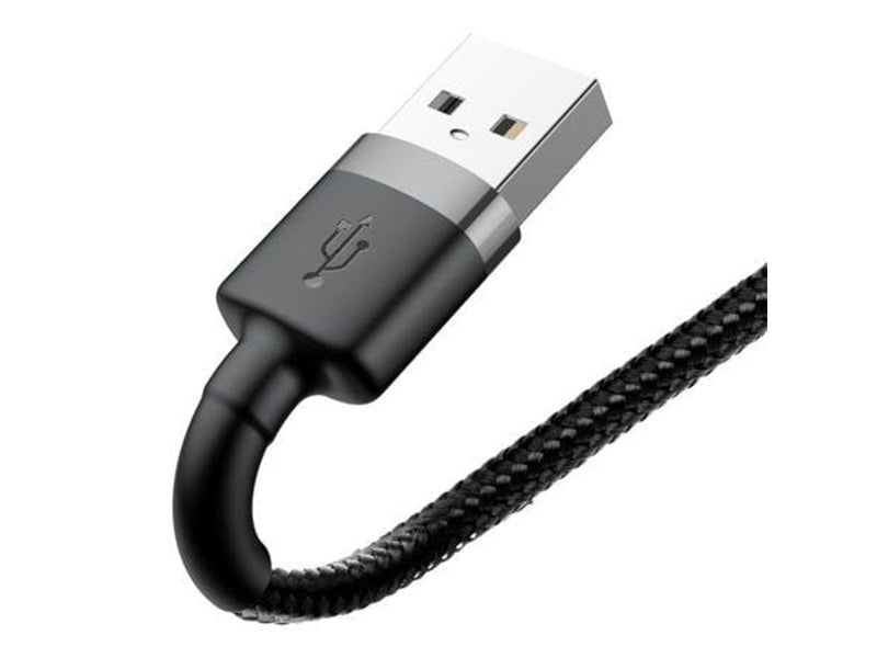 Baseus Cafule USB Lightning Cable 2.4A 0.5m (Gray+Black)