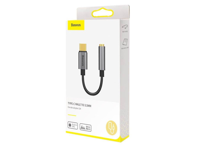 Baseus L54 Audio Adapter USB-C + mini jack 3.5mm (Black+Gray)