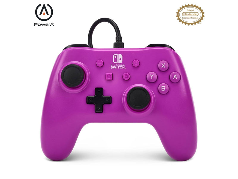 PowerA Wired Controller for Nintendo Switch - Grape Purple - Wired Controller - Nintendo Switch
