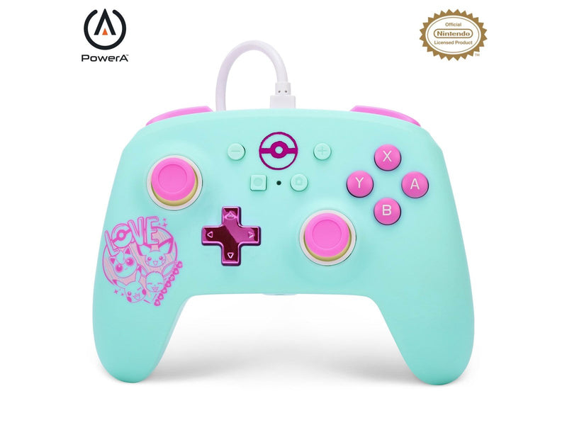 PowerA Enhanced Wired Controller for Nintendo Switch - Pokémon: Sweet Friends - Wired Controller - Nintendo Switch