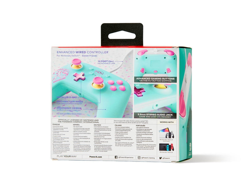 PowerA Enhanced Wired Controller for Nintendo Switch - Pokémon: Sweet Friends - Wired Controller - Nintendo Switch