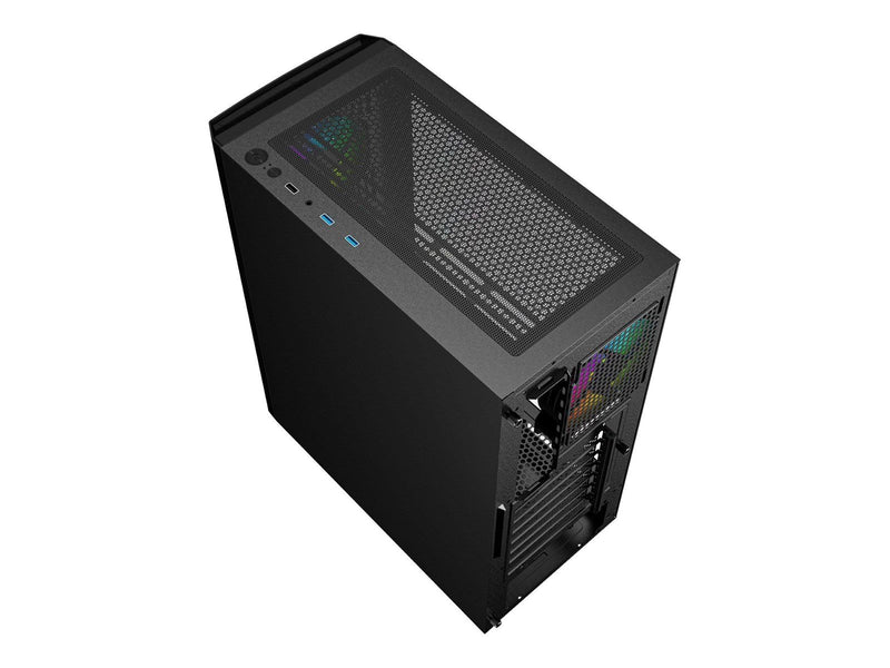 Gembird Fornax 400X - tower - ATX - Gehäuse - Tower - Schwarz