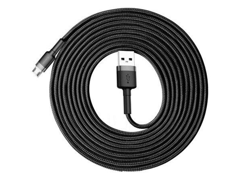 Baseus Cafule Cable USB For Micro 2A 3m Gray+Black