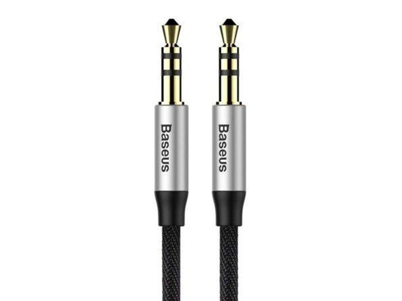 Baseus Yiven Audio Cable Cable 3.5 male Audio M30 1.5M Silver+ Black