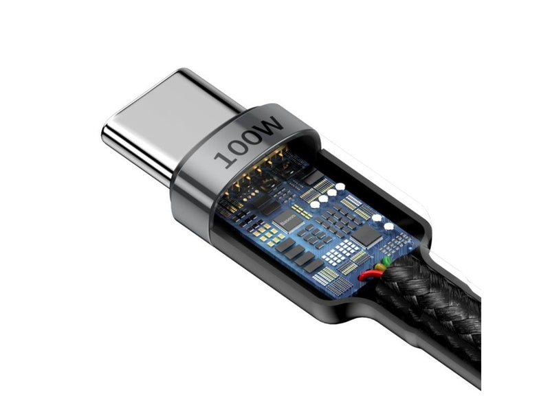 Baseus Cafule PD2.0 100W flash charging USB For Type-C cable (20V 5A)2m Gray+Black
