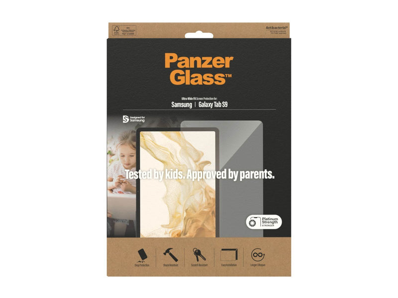 PanzerGlass Screen Protector Samsung Galaxy Tab S9 FE | S9 | Ultra-Wide Fit
