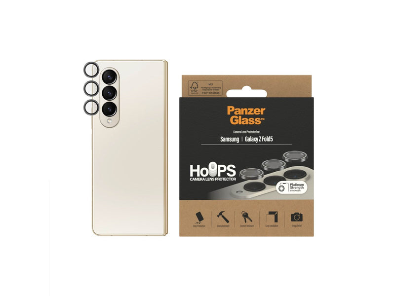 PanzerGlass Hoops™ Camera Lens Protector Samsung Galaxy Z Fold 5 | Black