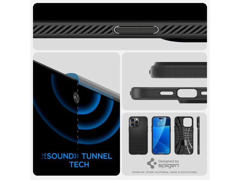 Spigen Liquid Air - matte black - iPhone 14 Pro