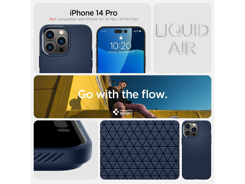 Spigen Liquid Air - navy blue - iPhone 14 Pro