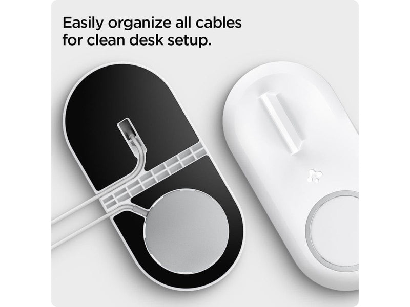 Spigen MagSafe Charger & Apple Watch stand 2in1 MagSafe Duo - white