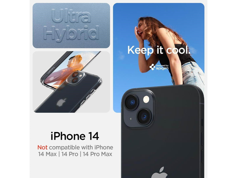 Spigen Ultra Hybrid - frost clear - iPhone 14