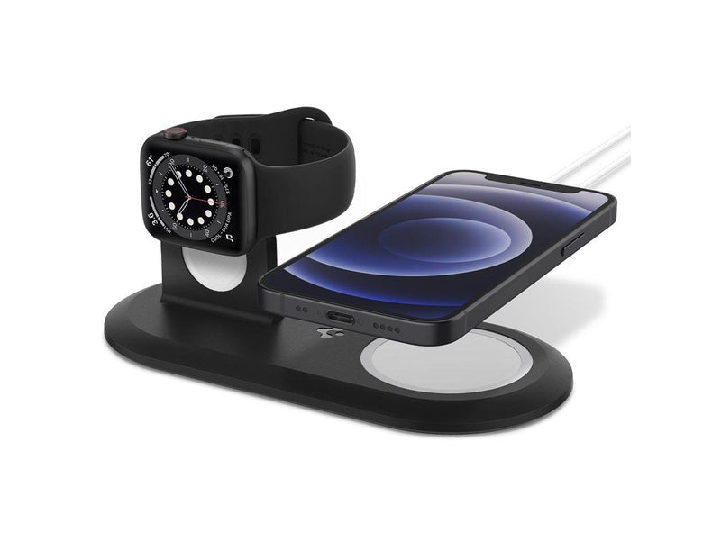 Spigen Magsafe Charger & Apple watch stand 2 in 1 Mag Fit Duo - black