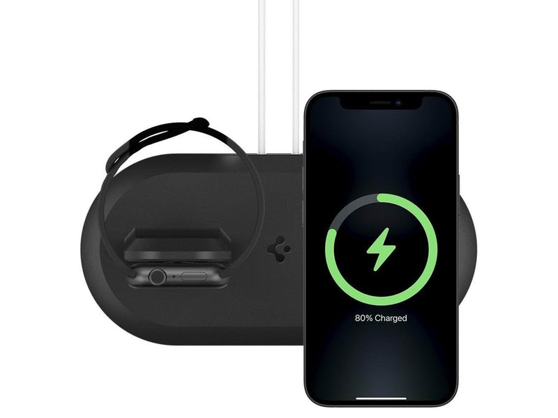 Spigen Magsafe Charger & Apple watch stand 2 in 1 Mag Fit Duo - black