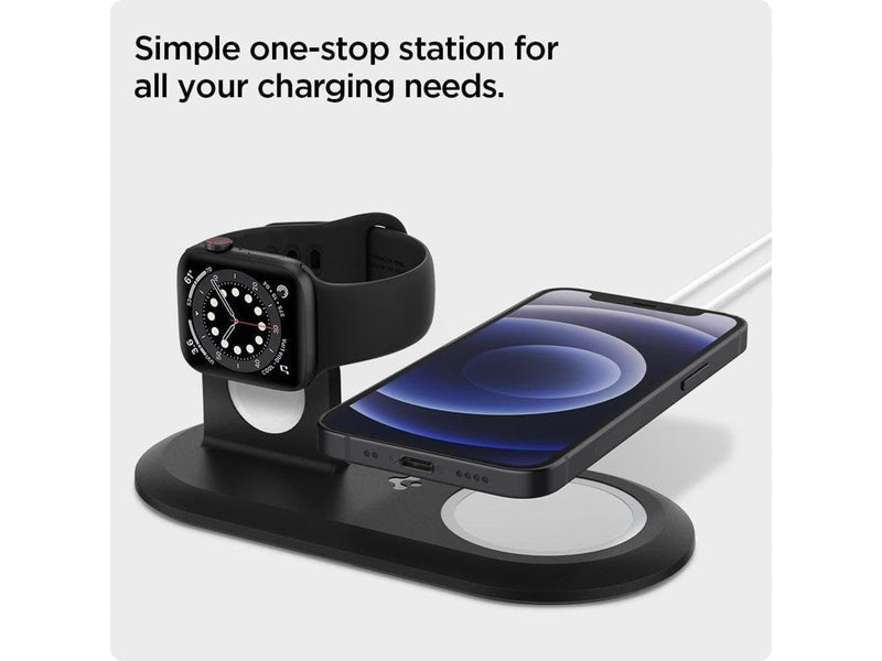 Spigen Magsafe Charger & Apple watch stand 2 in 1 Mag Fit Duo - black