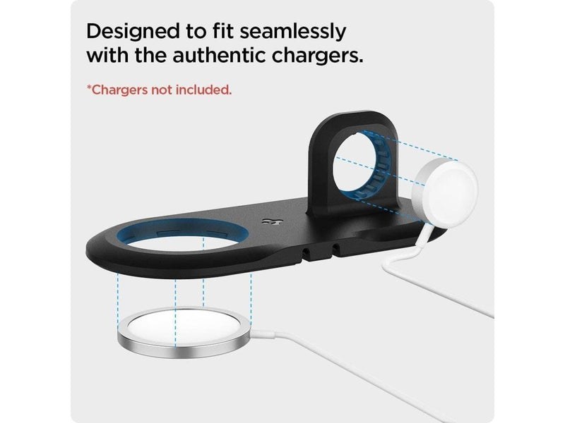 Spigen Magsafe Charger & Apple watch stand 2 in 1 Mag Fit Duo - black
