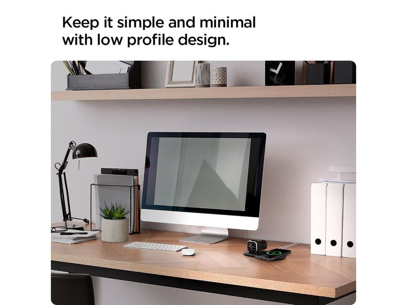 Spigen Magsafe Charger & Apple watch stand 2 in 1 Mag Fit Duo - black