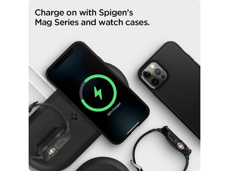 Spigen Magsafe Charger & Apple watch stand 2 in 1 Mag Fit Duo - black