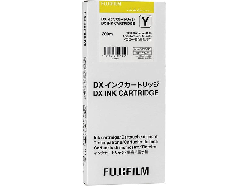Fujifilm DX Ink Cartridge 200 ml yellow - Tintenpatrone Gelb