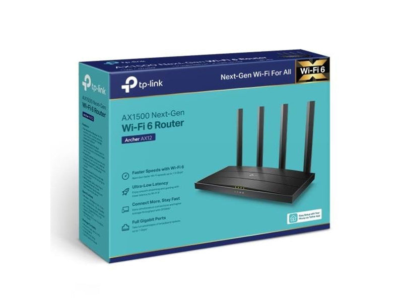 TP-Link Archer AX12 AX1500 Wi-Fi 6 Router - Wireless router Wi-Fi 6