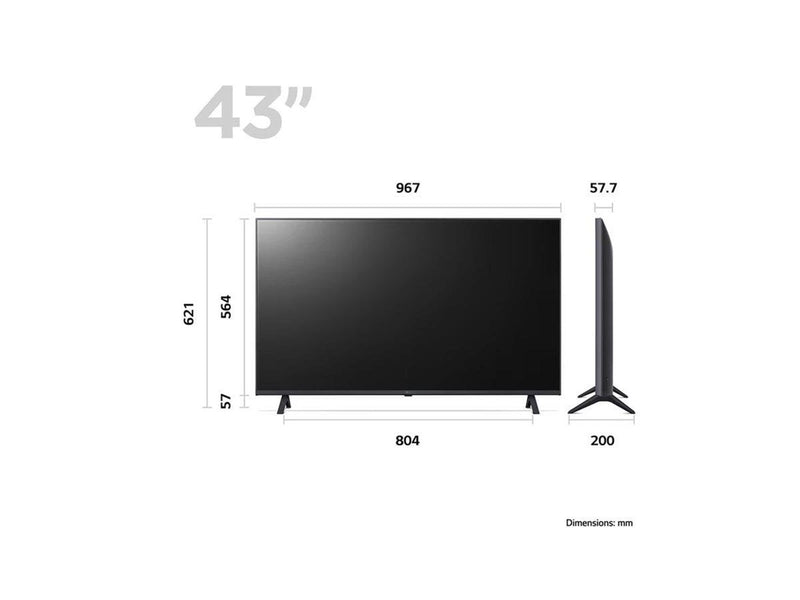 LG 43" Flachbild TV 43UR78006LK UR78 Series - 43" LED-backlit LCD TV - 4K LED 4K