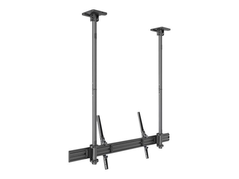 Multibrackets M Pro Series mounting kit - fixed single side tilt - for LCD display - black 80 kg 110" From 100 x 100 mm