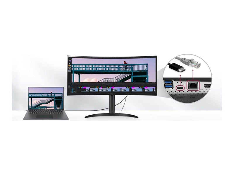 34" LG 34WQ75C-B - 3440x1440 - IPS - HDR10 - 90W USB HUB