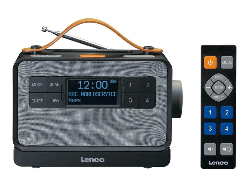 Lenco PDR-065BK - Portable FM/DAB+ radio with big buttons and "Easy Mode" function - DAB+/FM - Stereo - schwarz