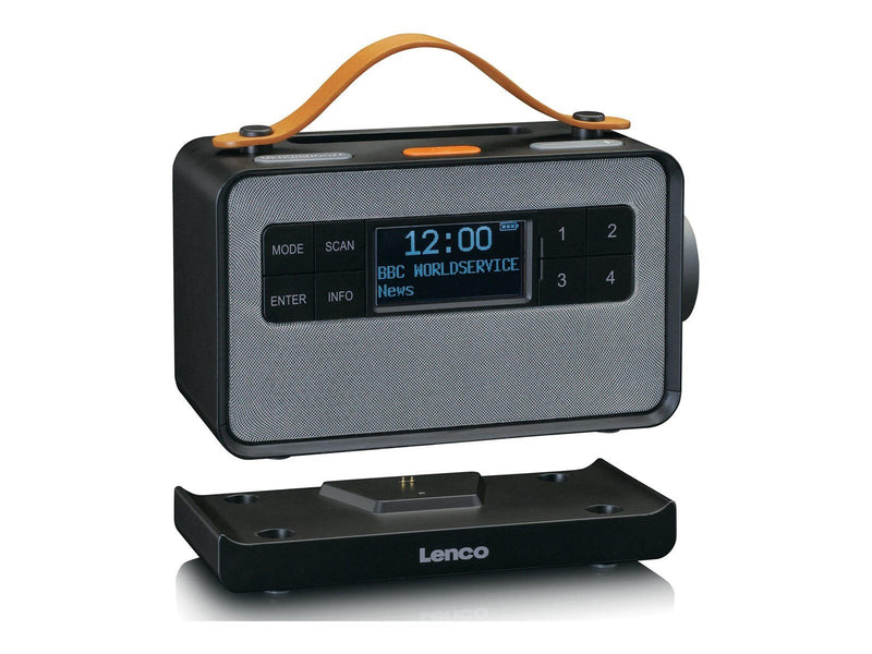 Lenco PDR-065BK - Portable FM/DAB+ radio with big buttons and "Easy Mode" function - DAB+/FM - Stereo - schwarz