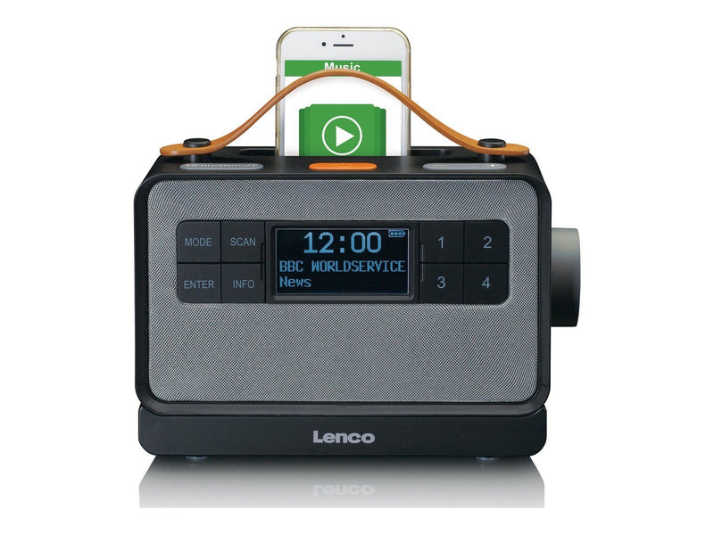Lenco PDR-065BK - Portable FM/DAB+ radio with big buttons and "Easy Mode" function - DAB+/FM - Stereo - schwarz