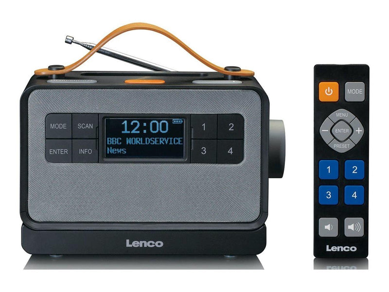 Lenco PDR-065BK - Portable FM/DAB+ radio with big buttons and "Easy Mode" function - DAB+/FM - Stereo - schwarz