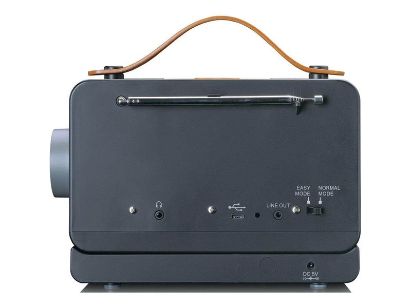 Lenco PDR-065BK - Portable FM/DAB+ radio with big buttons and "Easy Mode" function - DAB+/FM - Stereo - schwarz