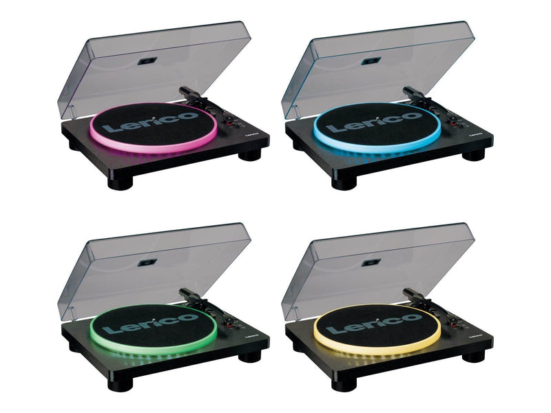 Lenco LS-50LED - Record Player with PC encoding speakers and lights - Plattenspieler Schwarz