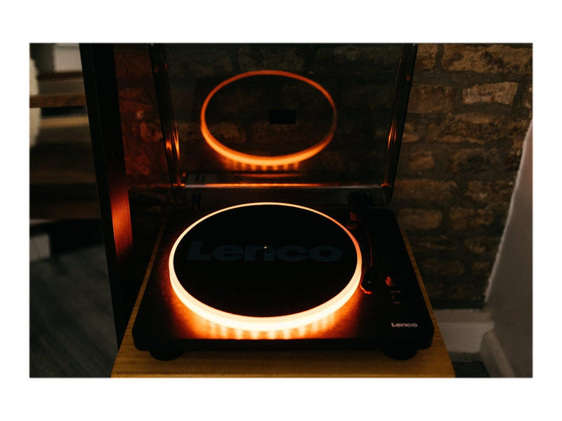 Lenco LS-50LED - Record Player with PC encoding speakers and lights - Plattenspieler Schwarz