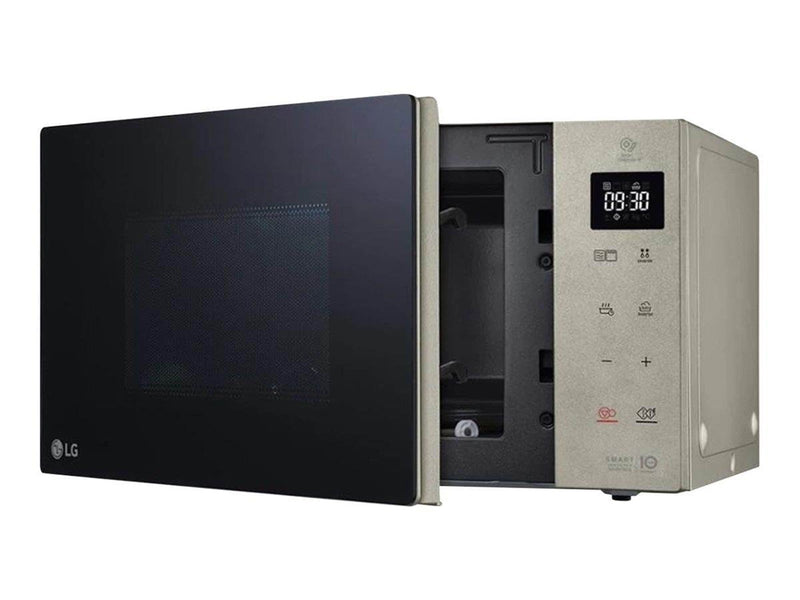 LG NeoChef MH6535NBS - microwave oven with grill - freestanding - black/steel silver