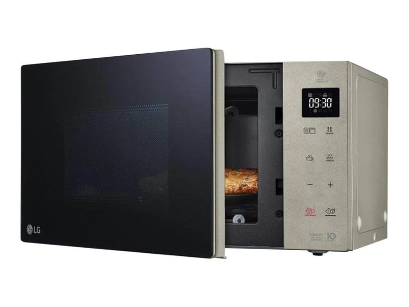 LG NeoChef MH6535NBS - microwave oven with grill - freestanding - black/steel silver