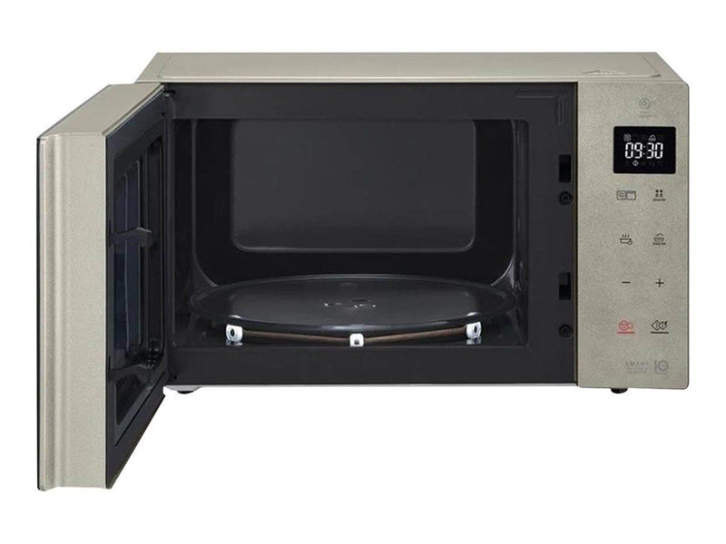 LG NeoChef MH6535NBS - microwave oven with grill - freestanding - black/steel silver