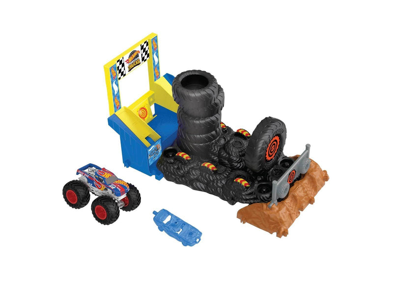 Hot Wheels Monster Trucks Arena Smashers™ Race Ace Smash Race Challenge™ Playset