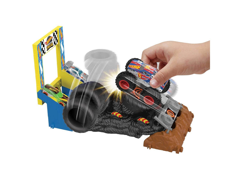 Hot Wheels Monster Trucks Arena Smashers™ Race Ace Smash Race Challenge™ Playset
