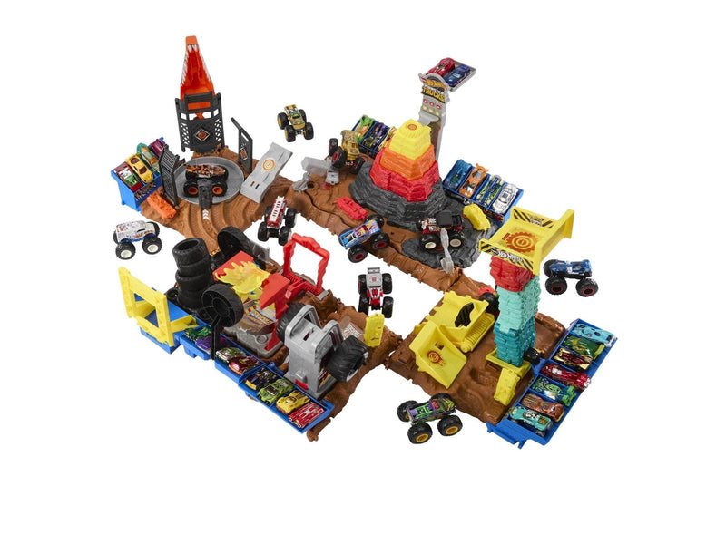Hot Wheels Monster Trucks Arena Smashers™ Race Ace Smash Race Challenge™ Playset