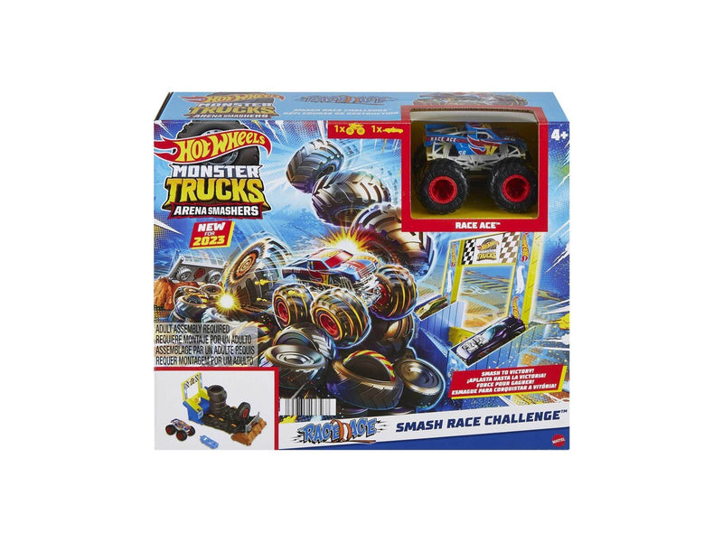 Hot Wheels Monster Trucks Arena Smashers™ Race Ace Smash Race Challenge™ Playset