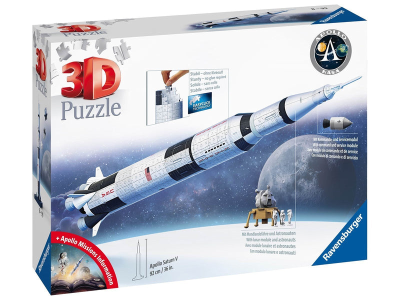 Ravensburger Apollo Saturn V Rocket 440p 3D Puzzle