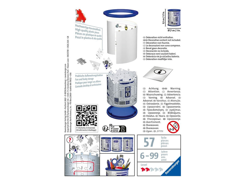 Ravensburger 3D Star Wars R2D2 Pencil Cup 54p 3D Puzzle