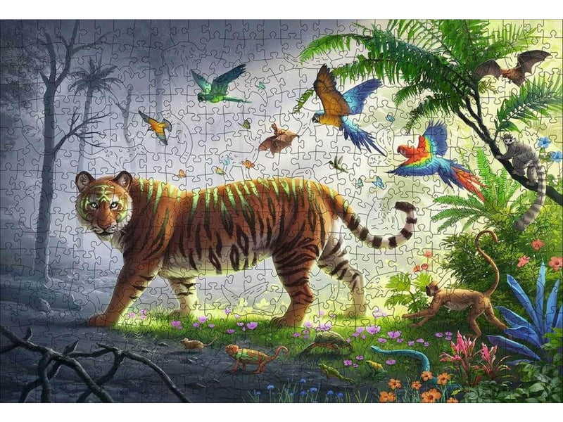 Ravensburger Wooden Jungle Tiger 500p