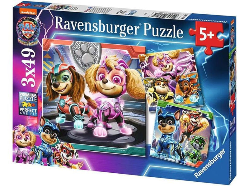 Ravensburger Paw Patrol The Mighty Movie 3x49p