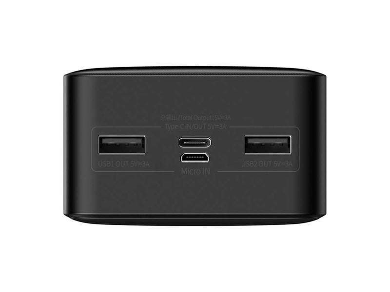 Baseus Bipow 15W Powerbank (Akku) - schwarz - 30000 mAh
