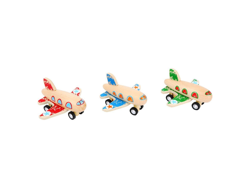 Small Foot - Wooden Pull-back Plane per piece